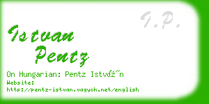 istvan pentz business card